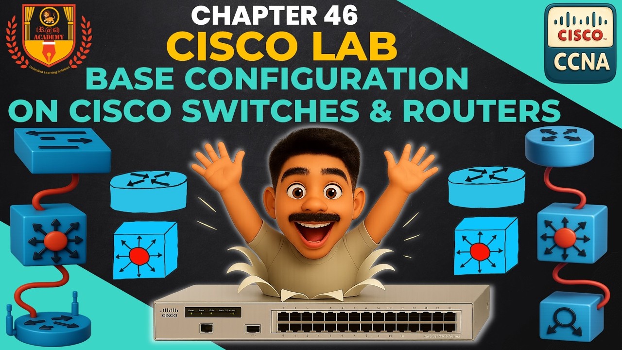 Cisco LAB: Base Configuration on Routers & Switches | Easy Tutorial | CCNA 200-301