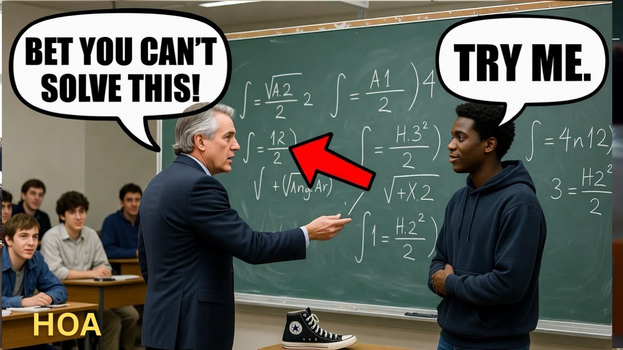 HOA Prof Didn't Know Black Student Was a Math Prodigy — Tried 'Impossible' Equation, Regretted It