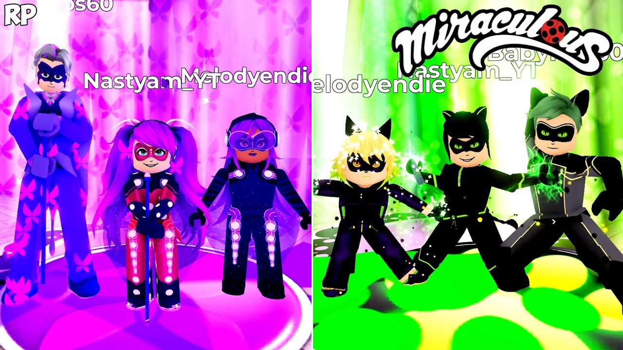 SAME TRANSFORMATION DO GRUPO NO MIRACULOUS RP - MIRACULOUS ROBLOX!