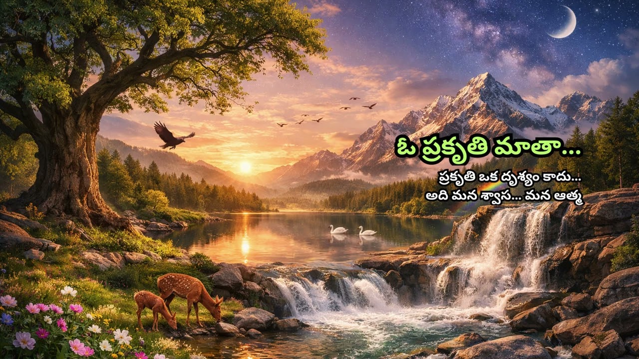 ఓ ప్రకృతి మాతా | Telugu Nature Meditation Song | Inner Peace & Spiritual Energy