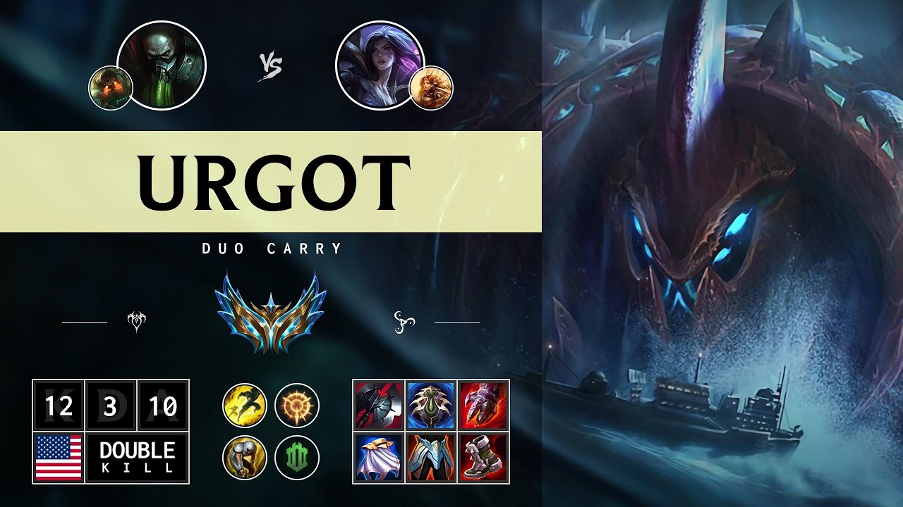 Urgot ADC vs Kai'Sa: Godlike - NA Challenger Patch 14.15