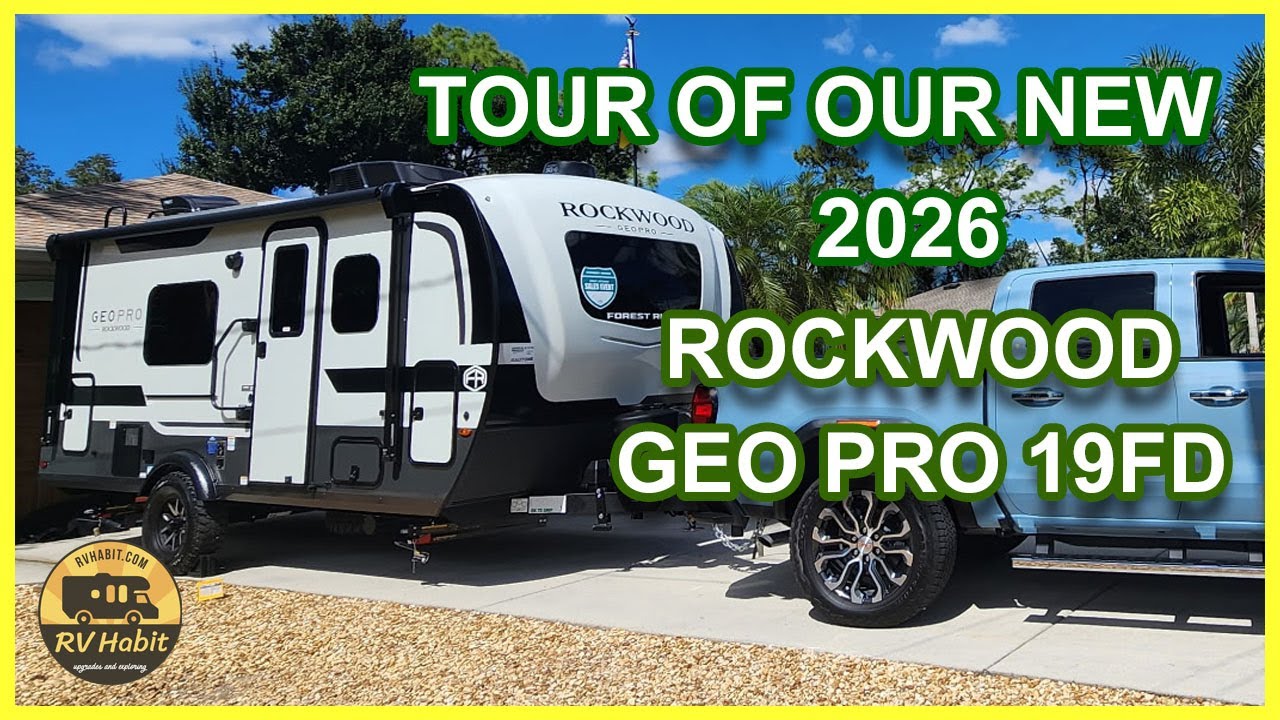 Первый взгляд и обзор нашего нового туристического прицепа Rockwood Geo Pro 19FD 2026 года