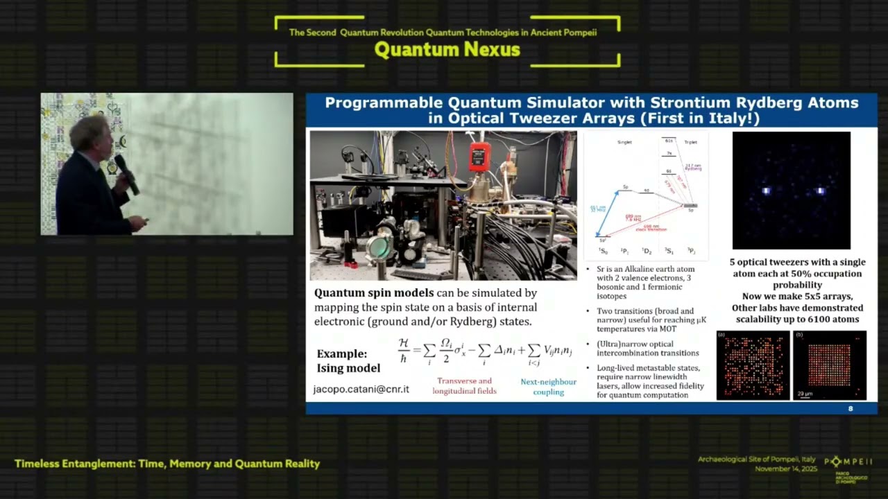Francesco Cataliotti: atomi e luce — orologi, sensori e qubit verso le tecnologie quantistiche