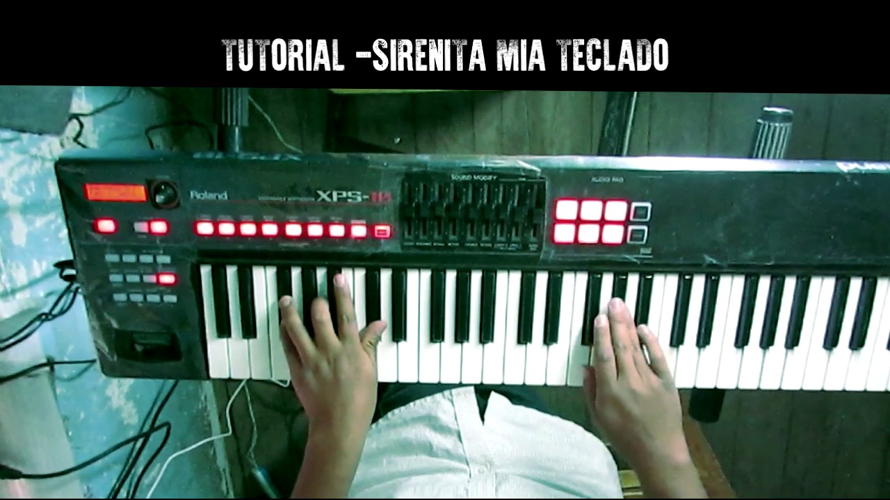 Tutorial en Teclado del Tema Sirenita mia Corali  original grupo Genesis