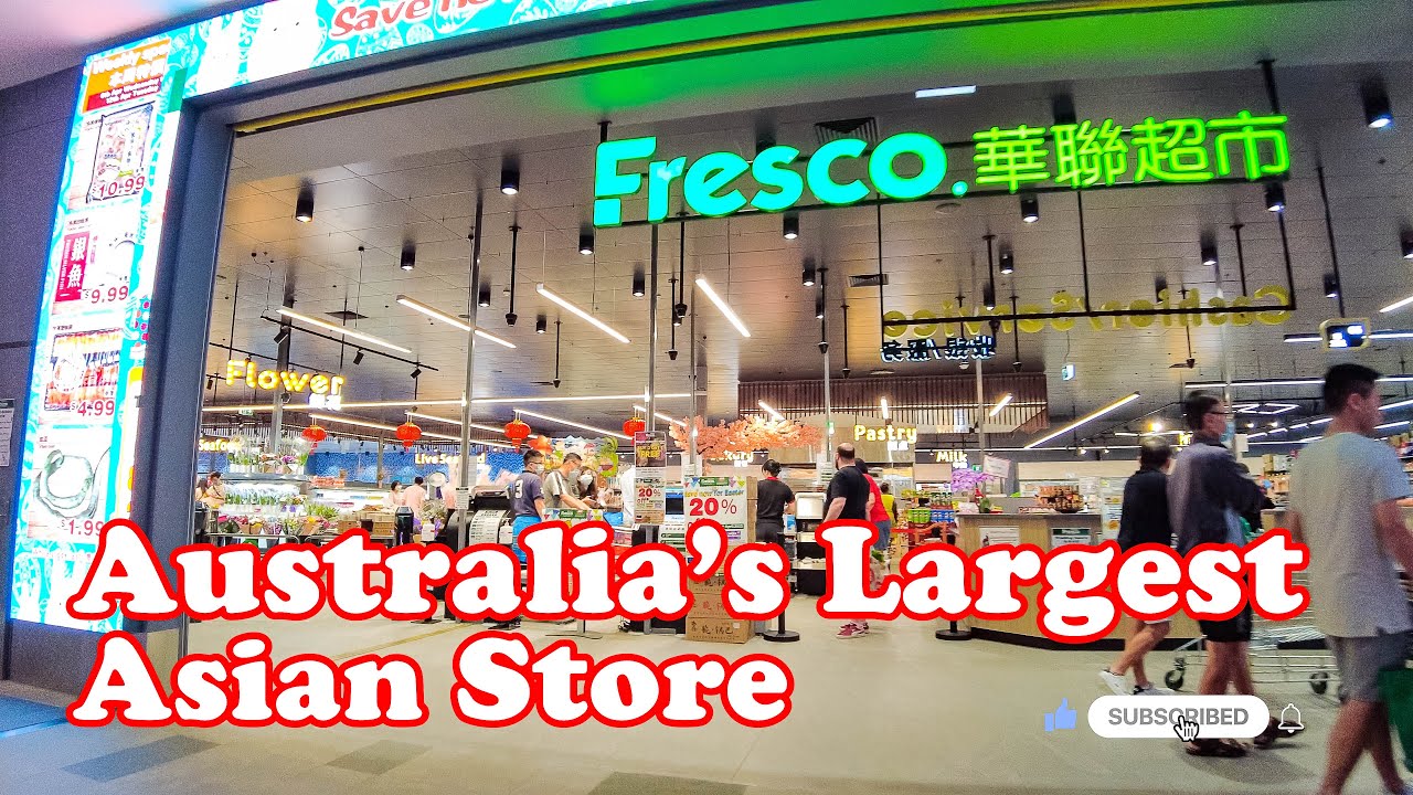 Australia's Largest Asian Food Store in Brisbane Australia. Store Walk - Live Seafood #asia