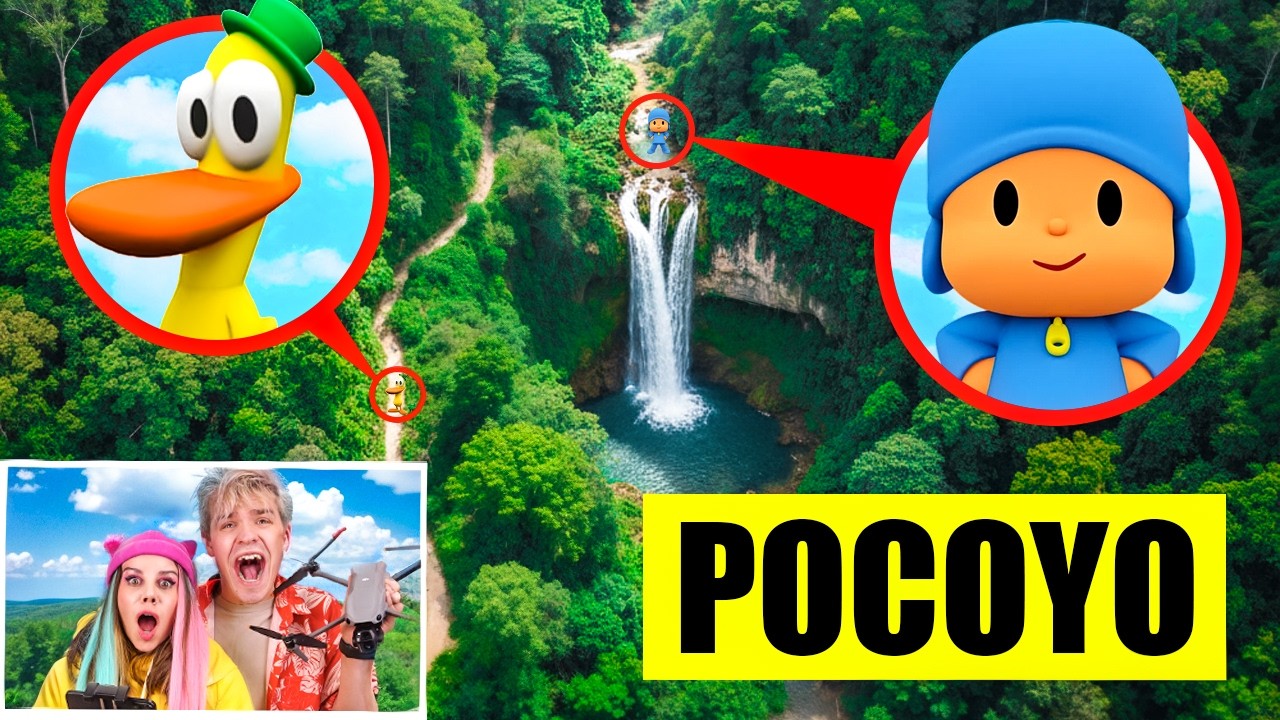 Дрон ПОЙМАЛ POCOYO в реальной жизни!!