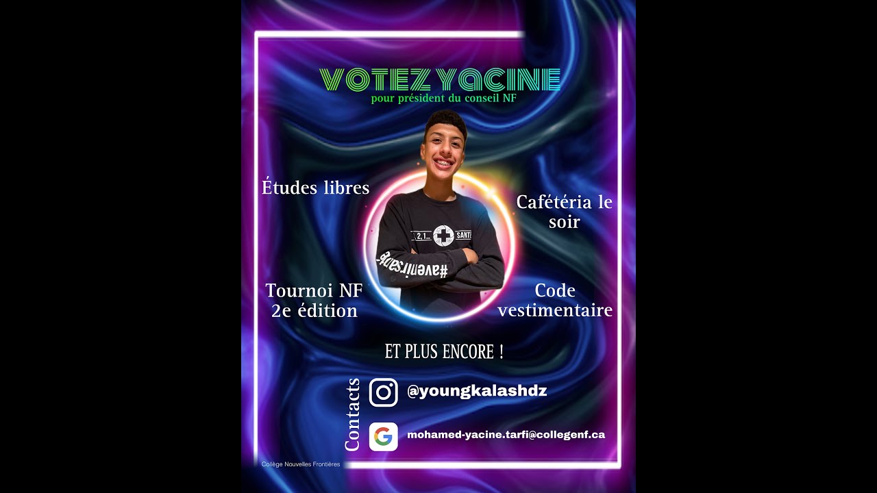 Présidence du conseil 23-24 - Candidat Yacine Tarfi