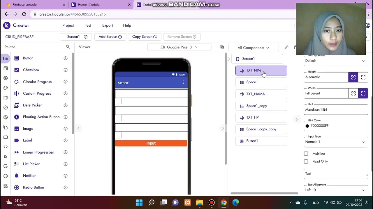 Aplikasi Crud Input Data Menggunakan Kodular dan Firebase Realtime Database