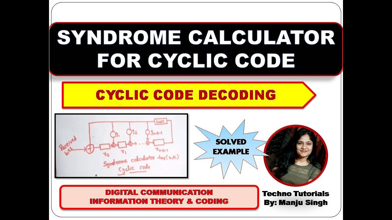 U5 L7.9 | Syndrome Calculation circuit for cyclic codes | Decoding  of Cyclic Code Using Syndrome