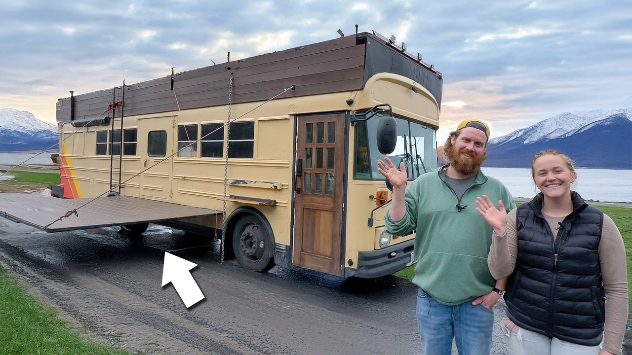 The outside looks like a school bus, but the inside blew me away!