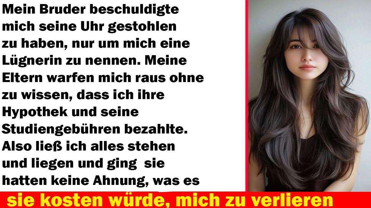 Mein Bruderbeschuldigte mich des Diebstahls dann warf mich meine Familie raus Doch ich hatte Beweise