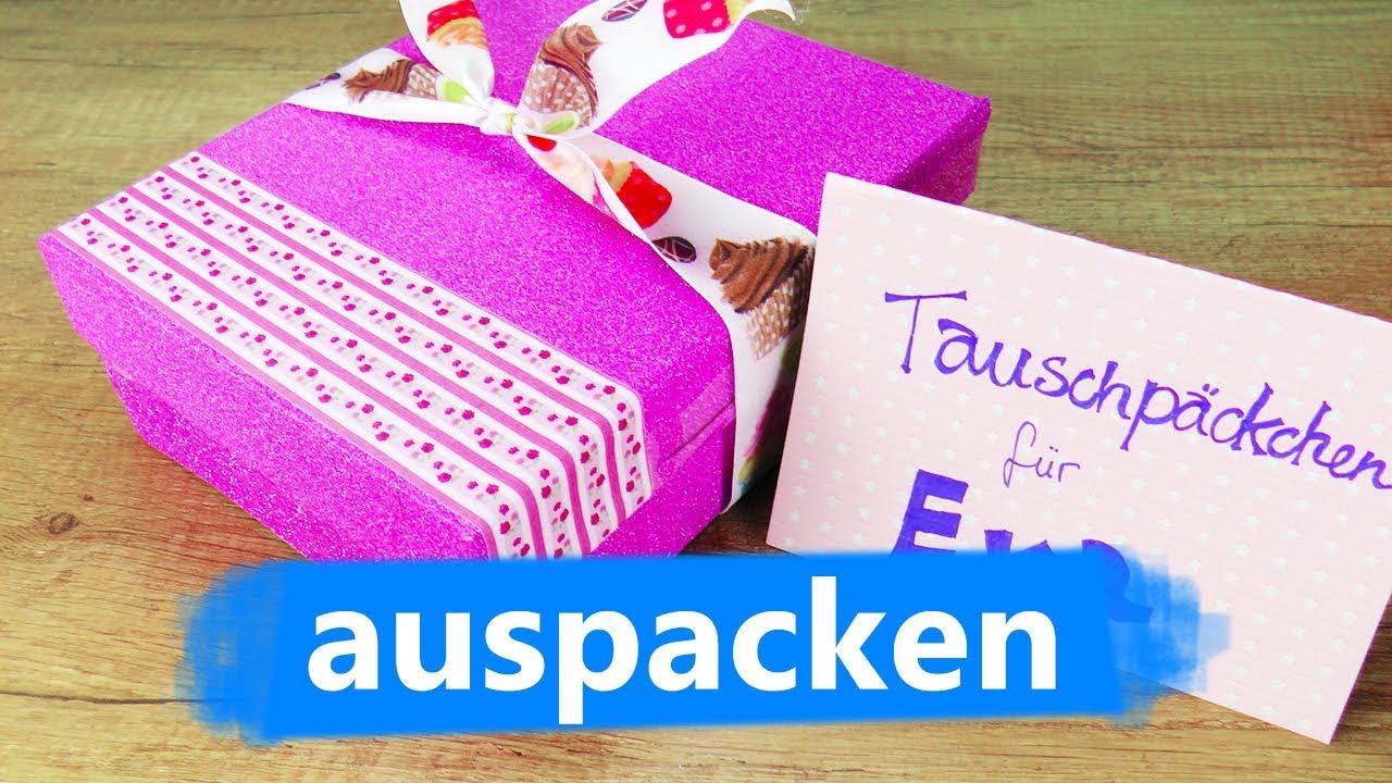 Tauschpaket DIY Inspiration | EVA packt Kathis &Uuml;berraschungs P&auml;ckchen von der Sonntags Challenge aus
