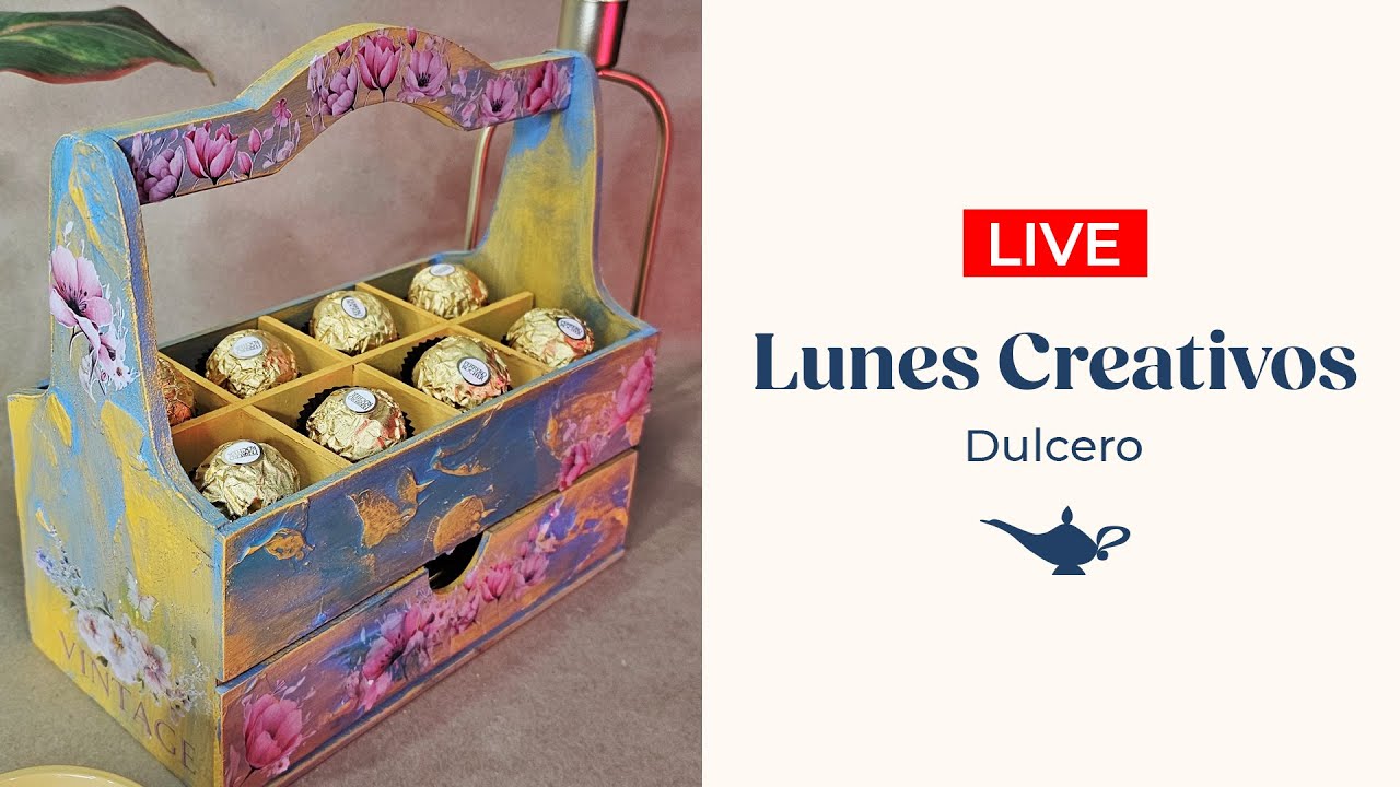 Transforma una Caja Simple en DULCE ARTE ✨ Proyecto con Pintura Tiza y Pasta 3D