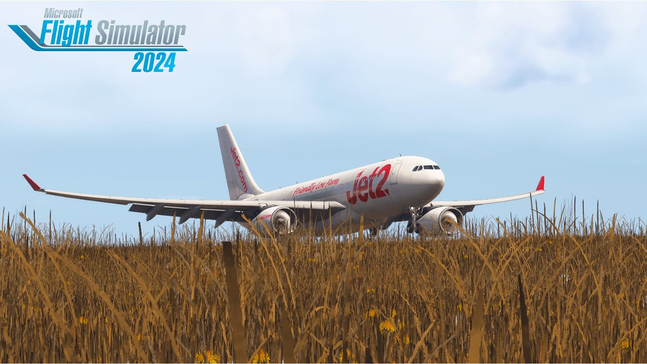 MSFS 24 | Turbulent Landing in Faro | ini a330 + FSRealistic | 4K Ultra HD