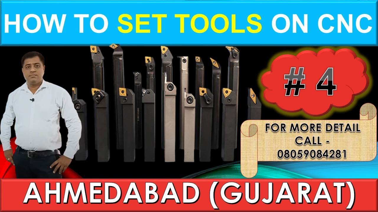 How to Set Tools on CNC Machine| #4 |Tool Setting on CNC Machine| How to Hold Tools on CNC Machine|