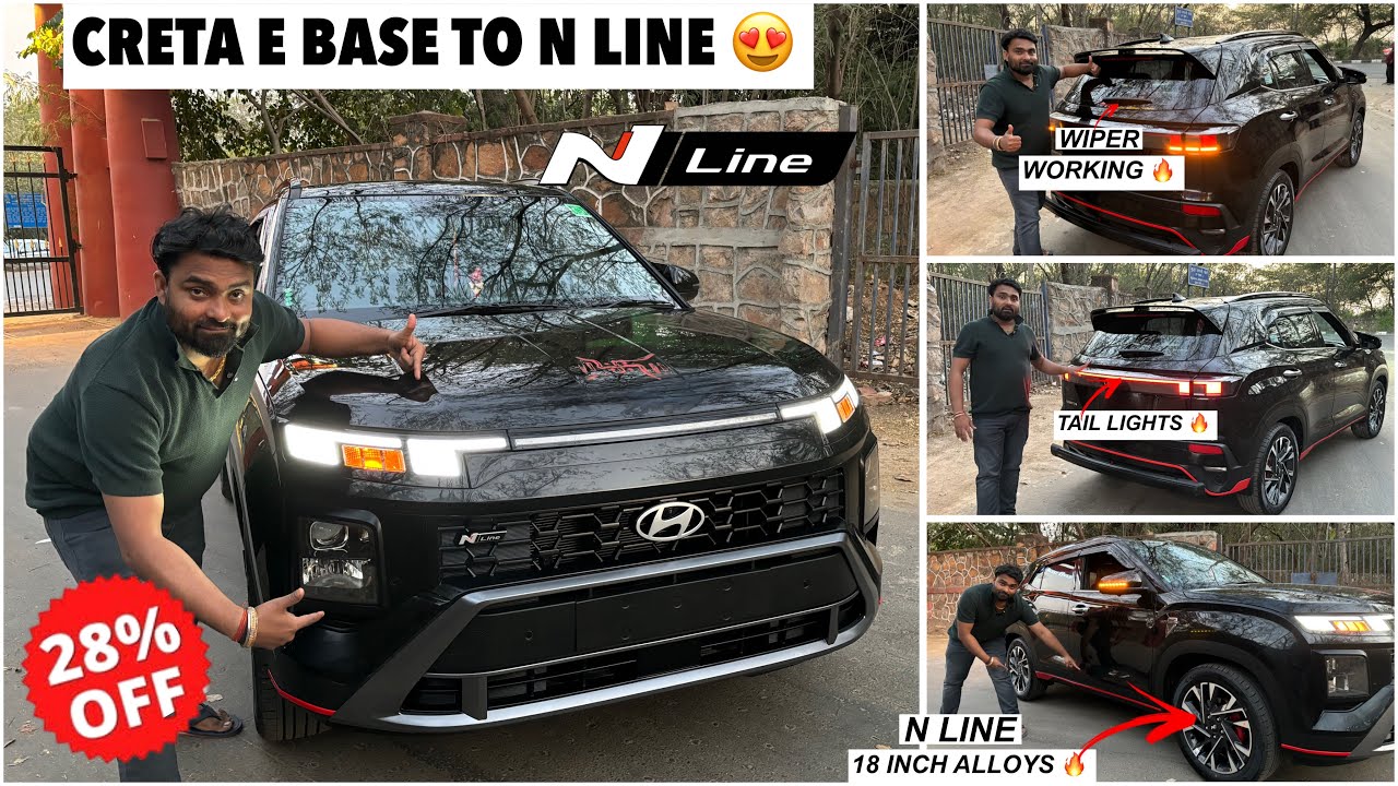 CRETA E Converted To N-Line✅hyundai creta modified✅creta 2025  genuine accessorie✅creta