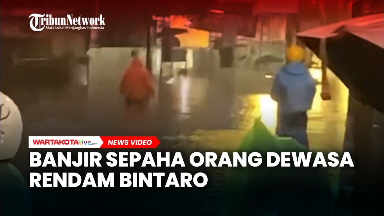 Banjir Sepaha Orang Dewasa Rendam Bintaro, Warga Pusing Cari Jalan Alternatif