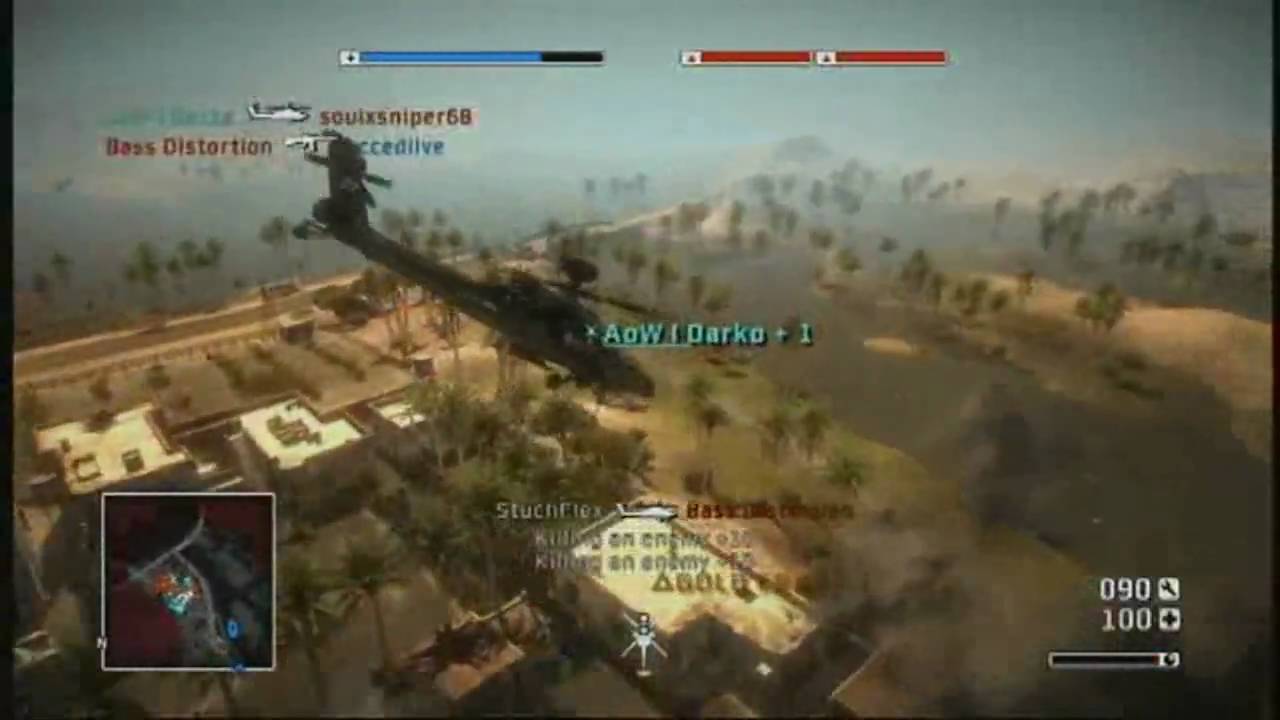 BFBC Helicopter Gameplay