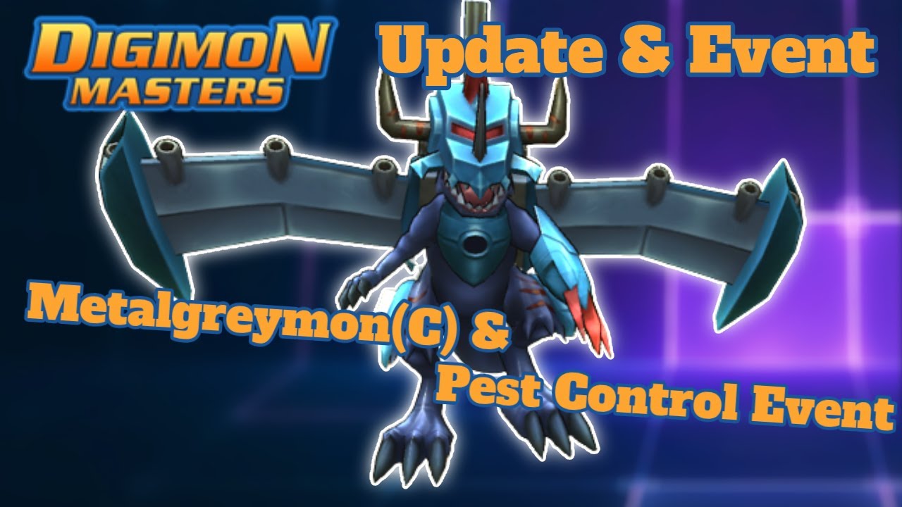 DMO Update & Events : Metalgreymon(C) Xros & Pest Control Event - Digimon Masters Online GDMO