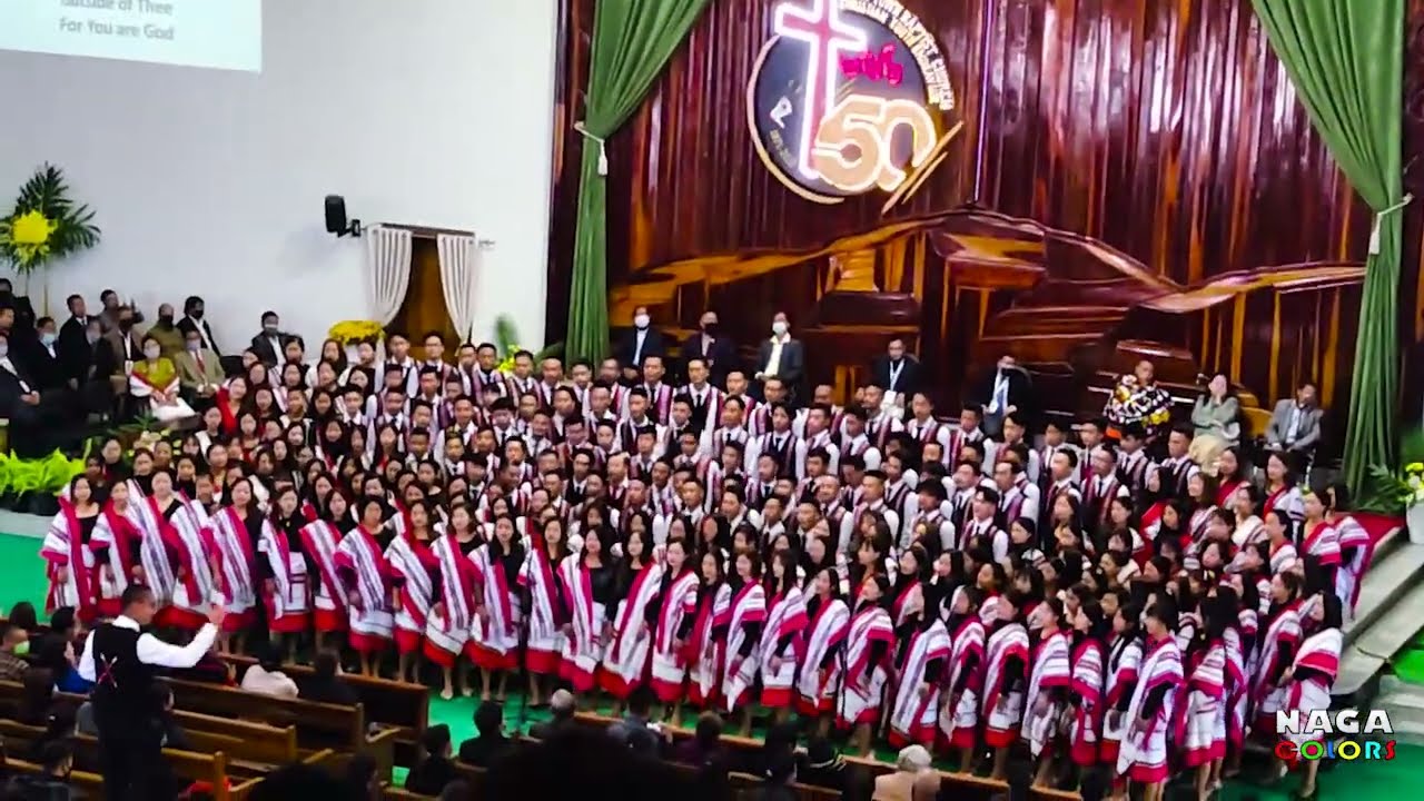 CYE Choir (for metal/rock music lovers) Phek Town Baptist Church CYE 50th anniversary. India