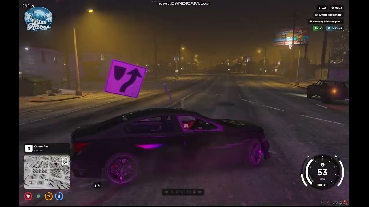 High Speed Police Chase [after i robbed store] Fivem RP BlueRibbon RP