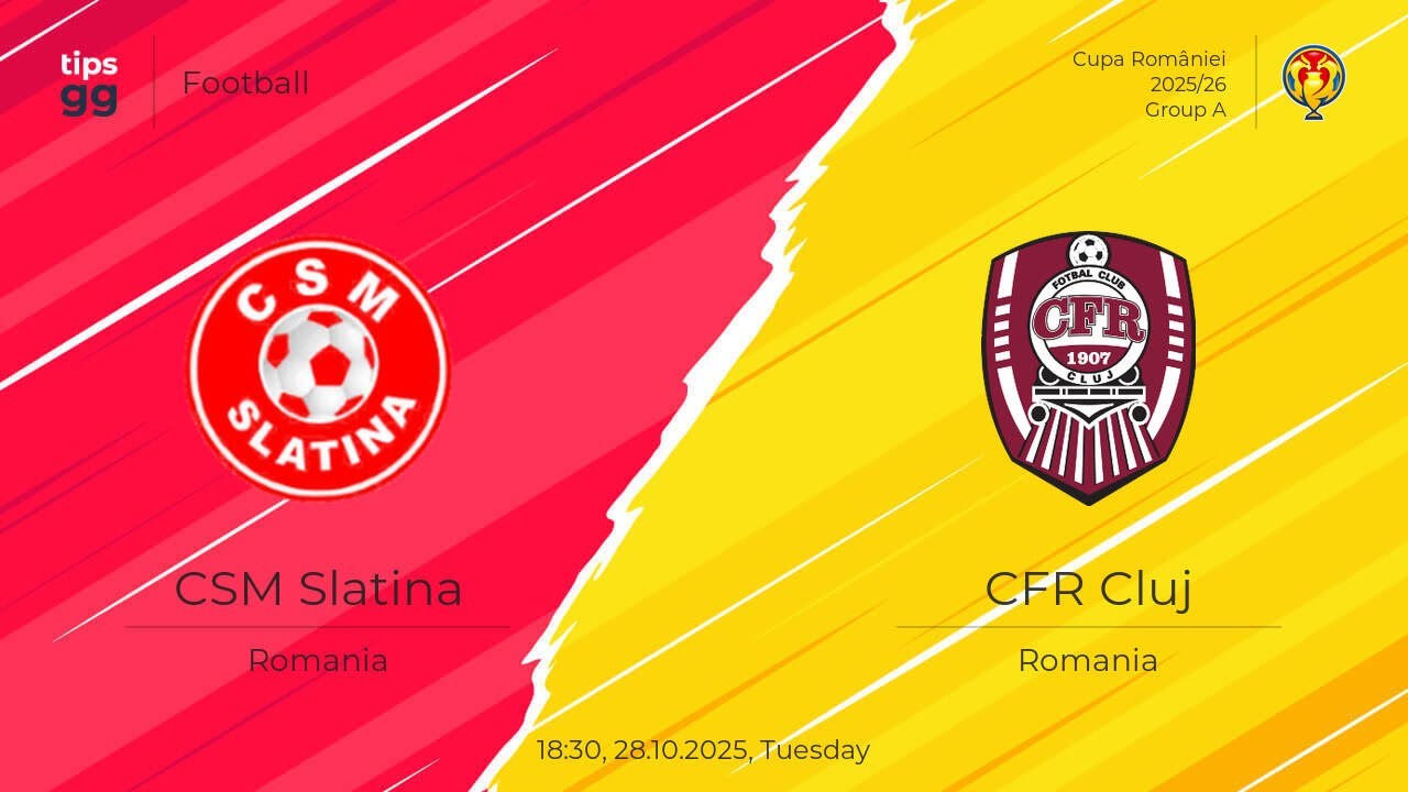 CSM Slatina vs FC CFR Cluj - Cupa Rom&acirc;niei Betano - 28.10.2025 - COMENTARIU & GRAFIC LIVE