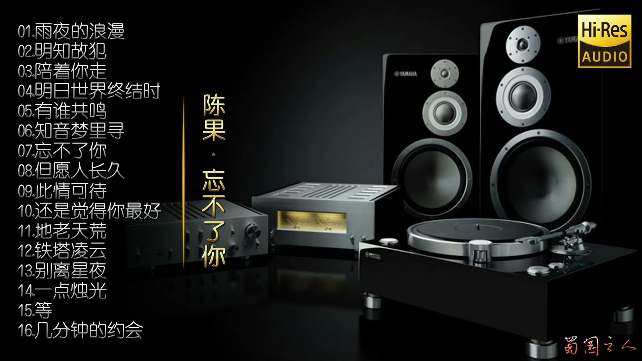 【陈果·忘不了你】极品珍藏24K金碟，声效极富临场感，低速原抓