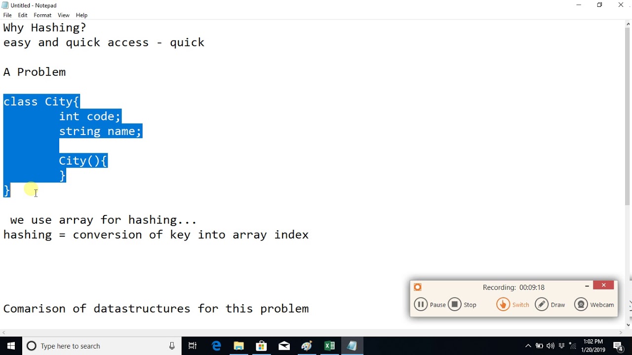 Hashing Collision Open and Closed Addressing Punjabi