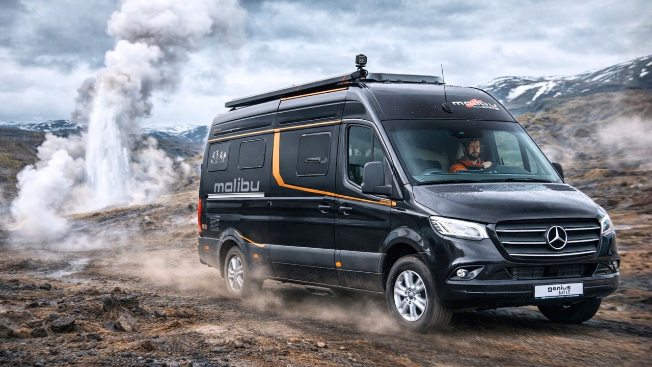 Malibu Genius 641 LE: Mehr als nur ein Kastenwagen? – Sprinter 4x4 trifft GFK-Aufbau