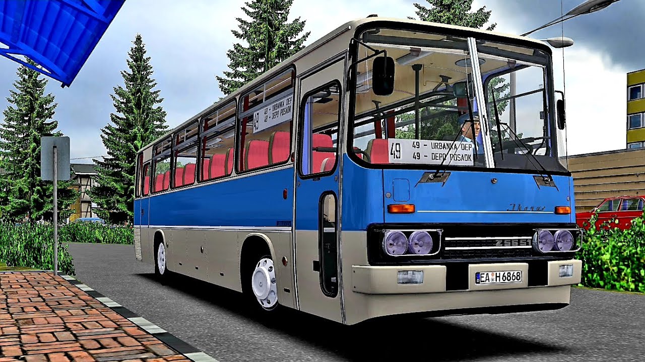 Ikarus 256.51 Урбанка - Мичурино пригородный маршрут 49 Omsi 2