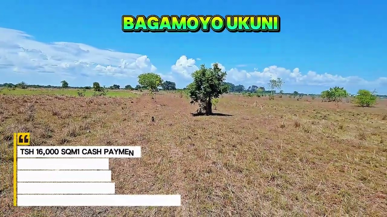 VIWANJA BAGAMOYO UKUNI, LIPIA HADI TSH 333,400 KILA MWEZI KWA MIEZI 24. 0786133399