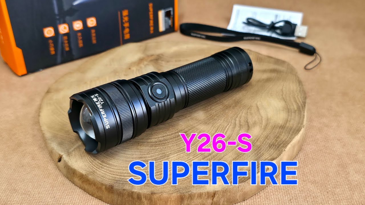 ไฟฉาย 2 แสงในตัวเดียว SUPERFIRE (Y26S)