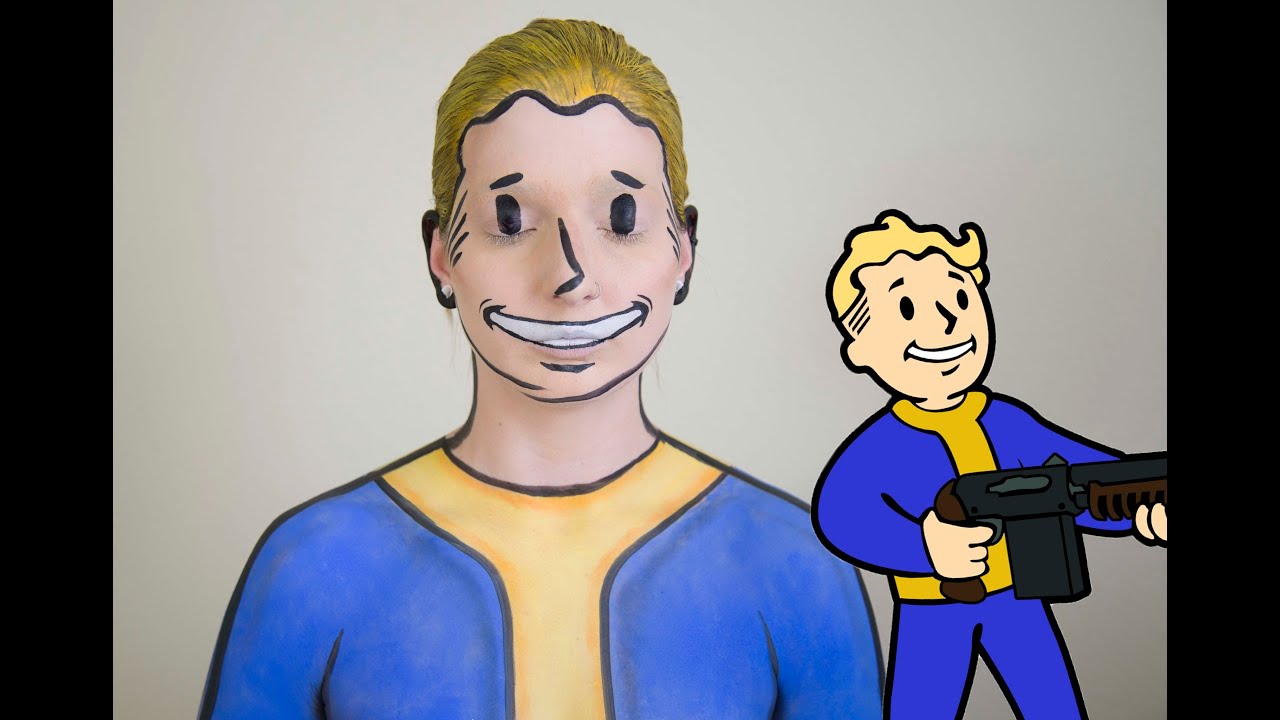 Fallout Vault Boy Face Paint