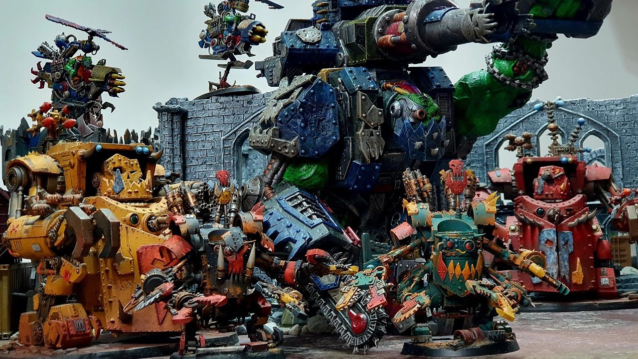 It's Orktober, Its Orks vs Orks, It's krumpin time, Warhammer 40k battle report