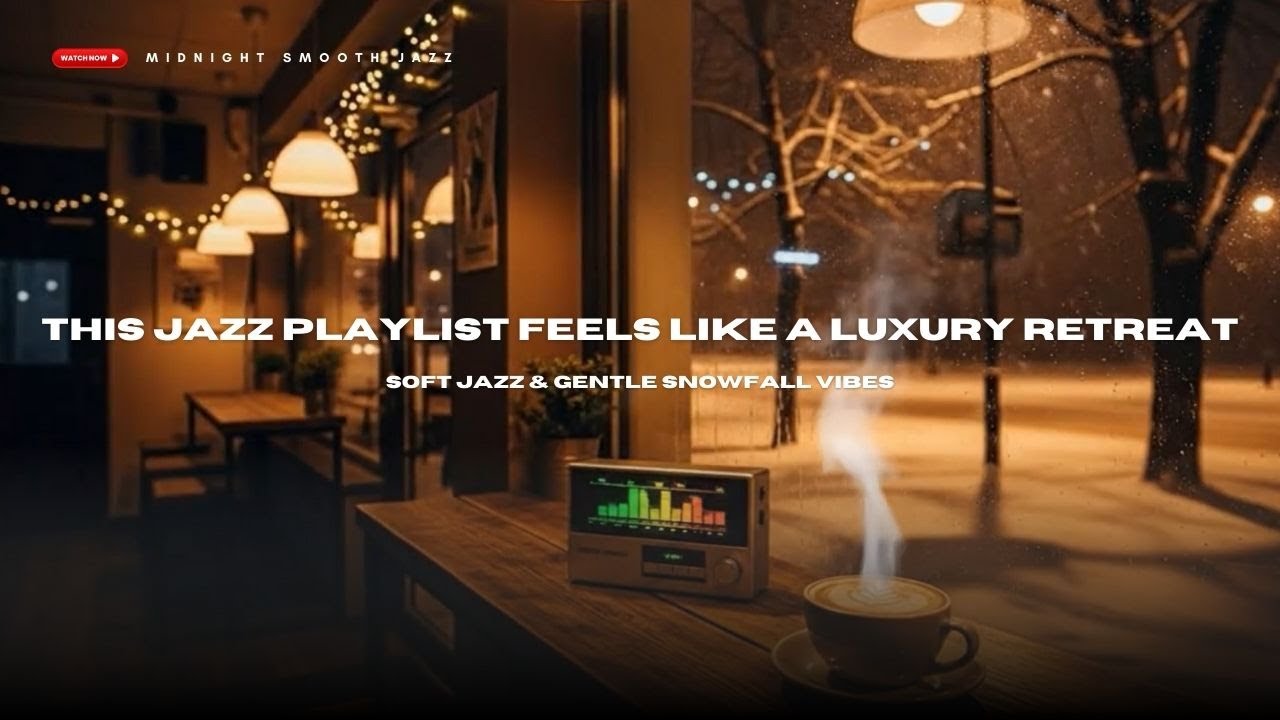 The Ultimate Winter Café Morning Ambience ☕❄️ | Calm Jazz for Focus & Serenity