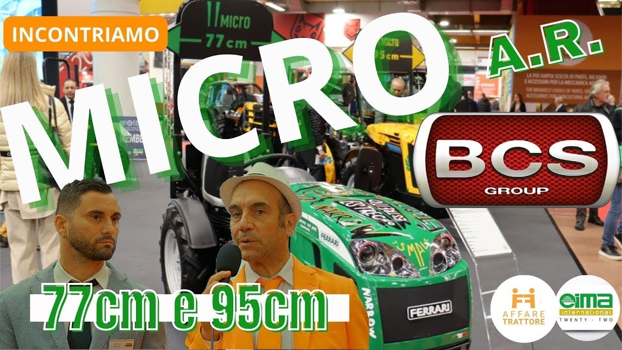 Eima 2022 Affaretrattore incontra BCS. MICRO FRUTTETO 77 e 95cm #eima #bologna #bcs #ferrari