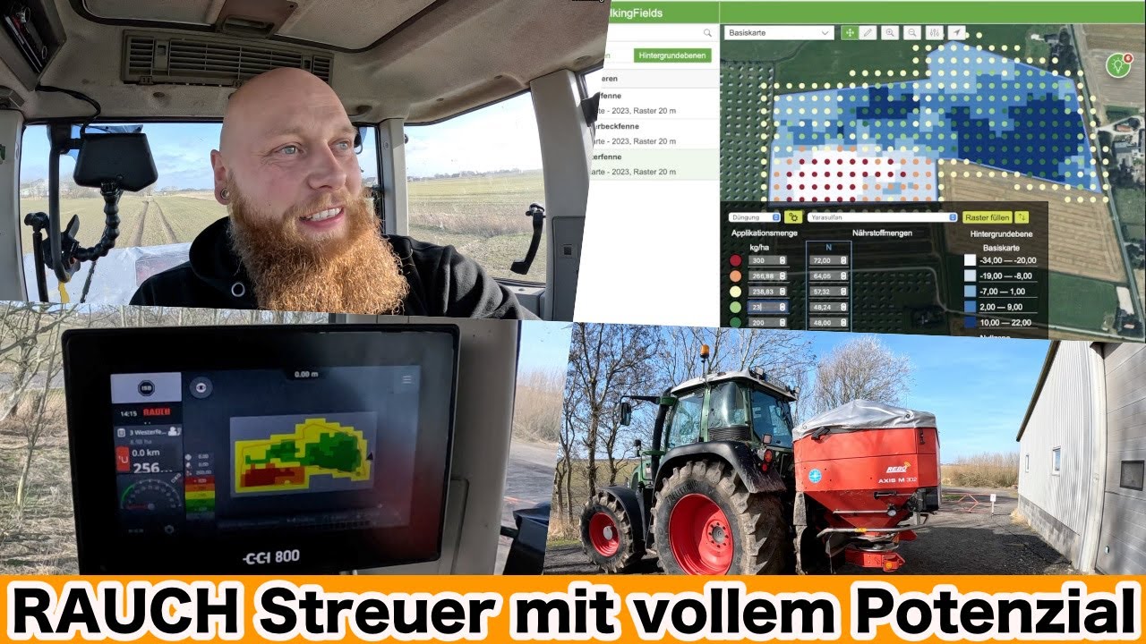 FarmVLOG#761 - Dünger nach applikationskarte ausbringen / Nun hat der Rauch Axis volles Potenzial