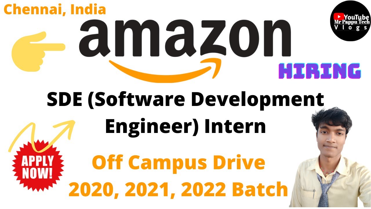 Amazon Recruitment HIRING SDE Intern 🔥 CSE IT | 2020, 2021, 2022 batch | software development intern