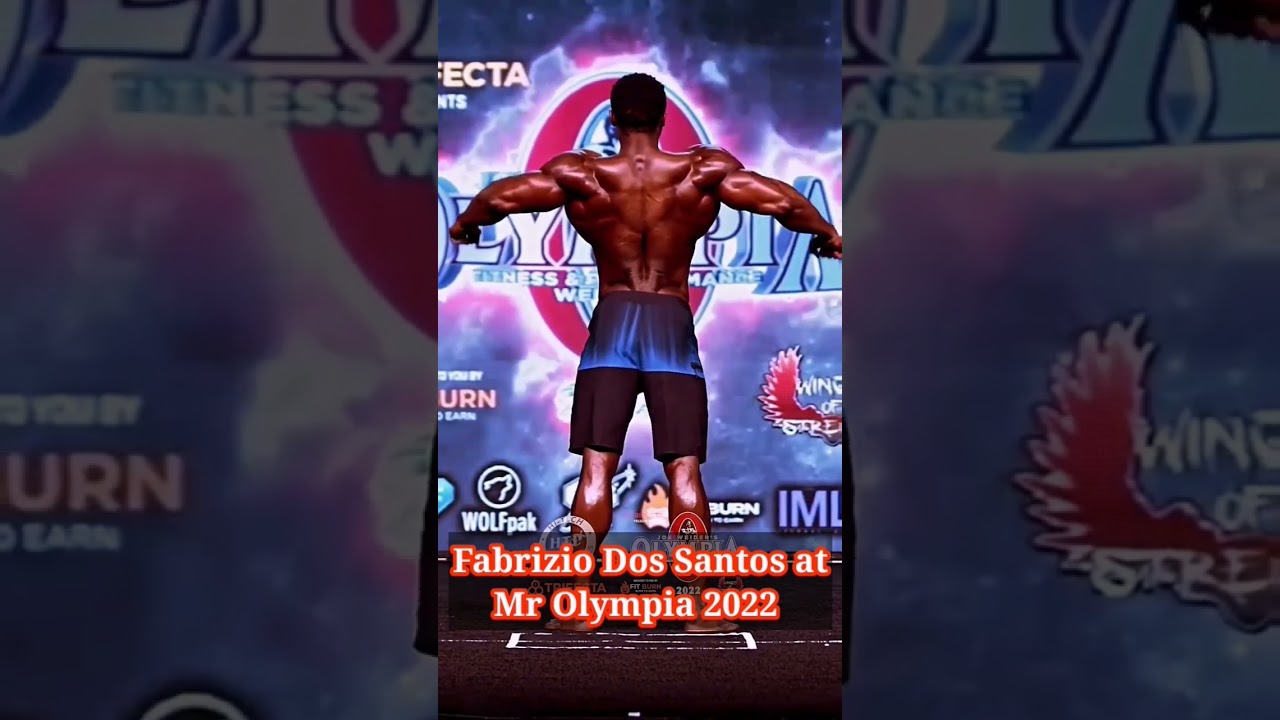 Fabrizio Dos Santos Posing Routine at Mr Olympia 2022 Prejudging #shorts #mrolympia2022