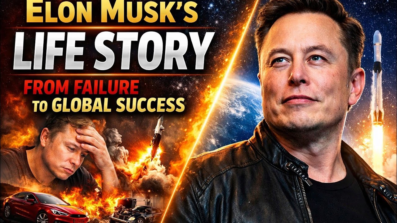 Elon Musk’s Life Story | From Failure to Global Success