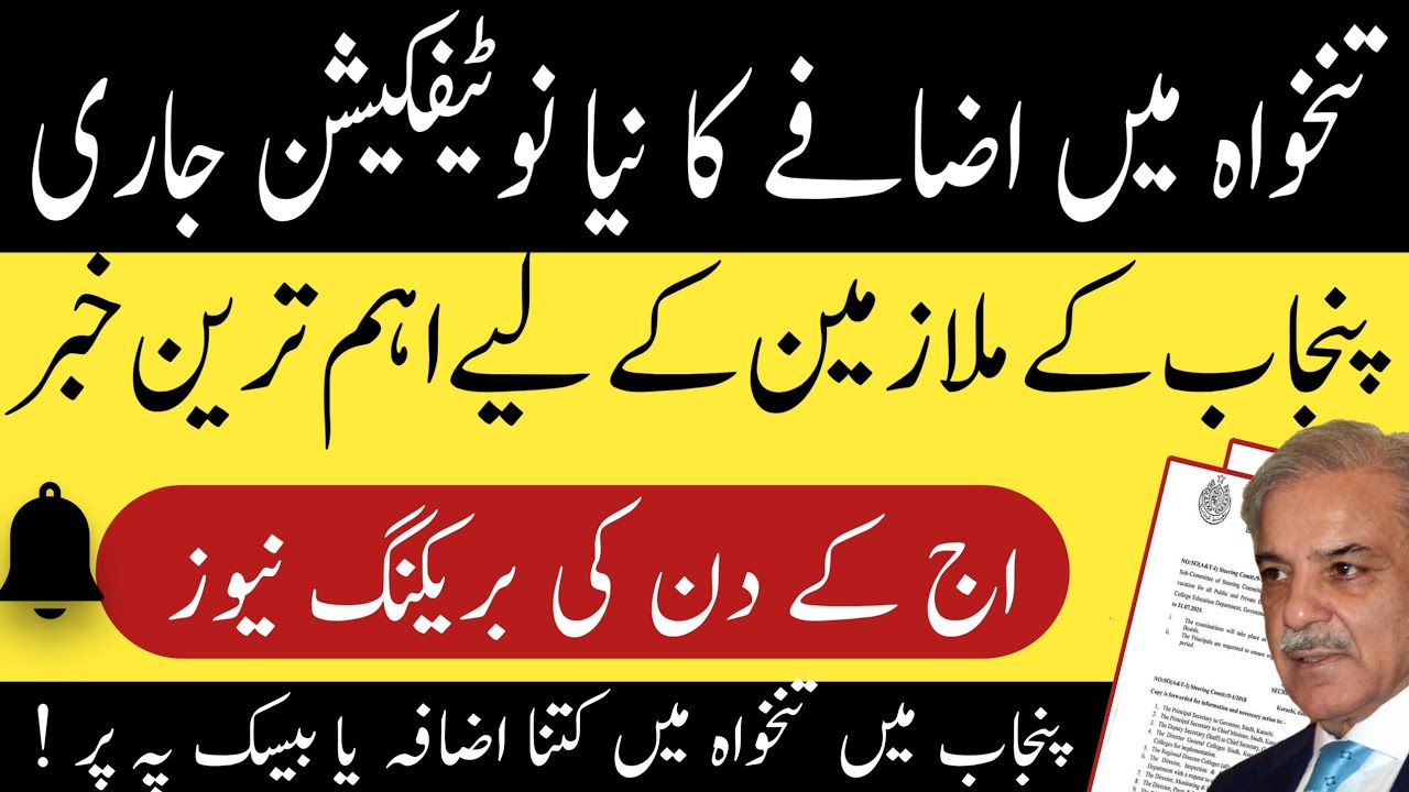 Increase in pay of employees || Notification of adhoc relief allowance 2025