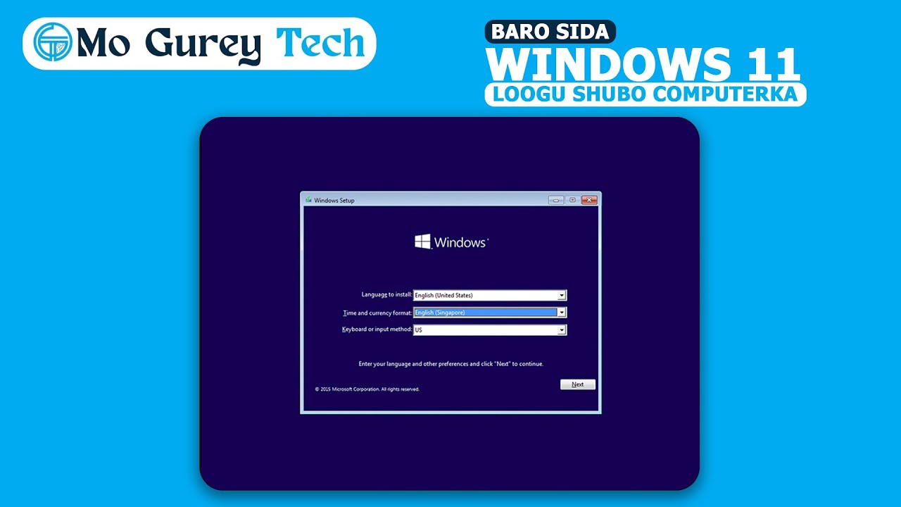 Sida loogu shubto Windows 11 Computer-ka [ How to install Windows 11 step by step.