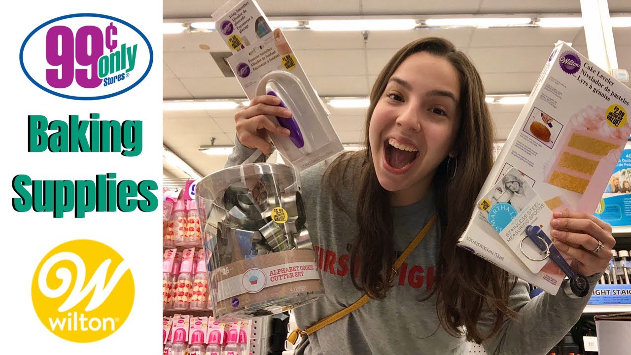 99 ONLY CENT STORES | Shop With Me Baking Supplies | Wilton | Thalias cakes
