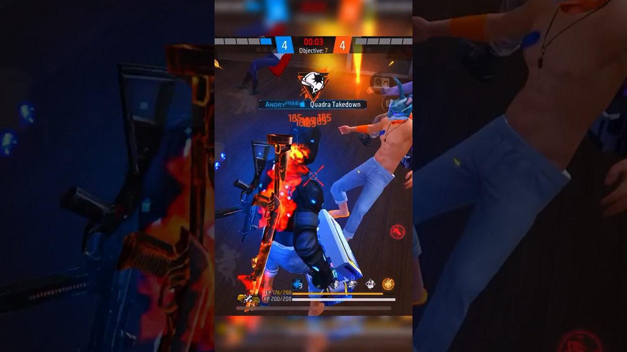 Brazilian Song x HACK💀...1vs4 NG ANGRY🦁