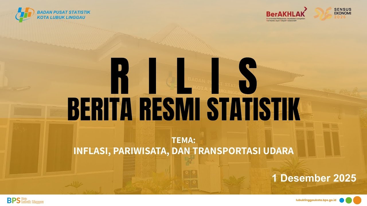 Rilis Berita Resmi Statistik (BRS) BPS Kota Lubuk Linggau | 1 Desember 2025