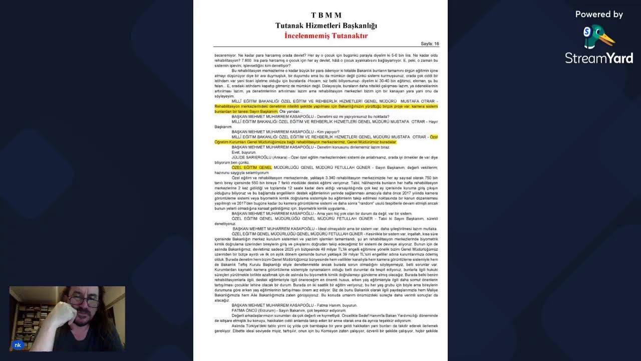 Engelli Komisyonu 25.11.2025 toplantısı metinleri