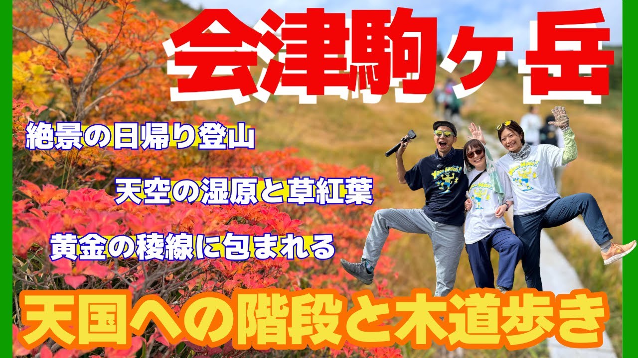【日帰り登山】紅葉の楽園！黄金の稜線に包まれる会津駒ヶ岳