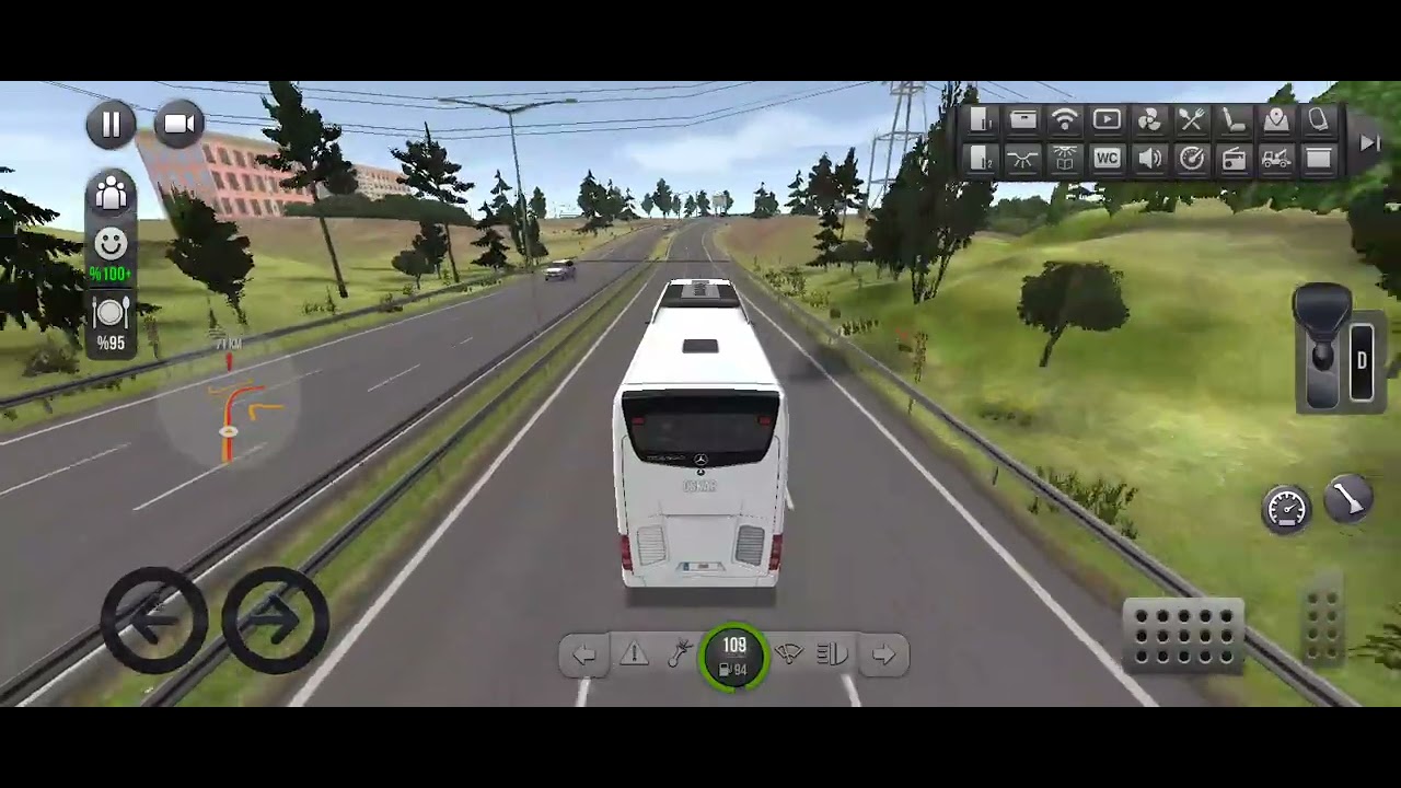Gram w gre bus Simulator ultimate w kierunku Katowic 