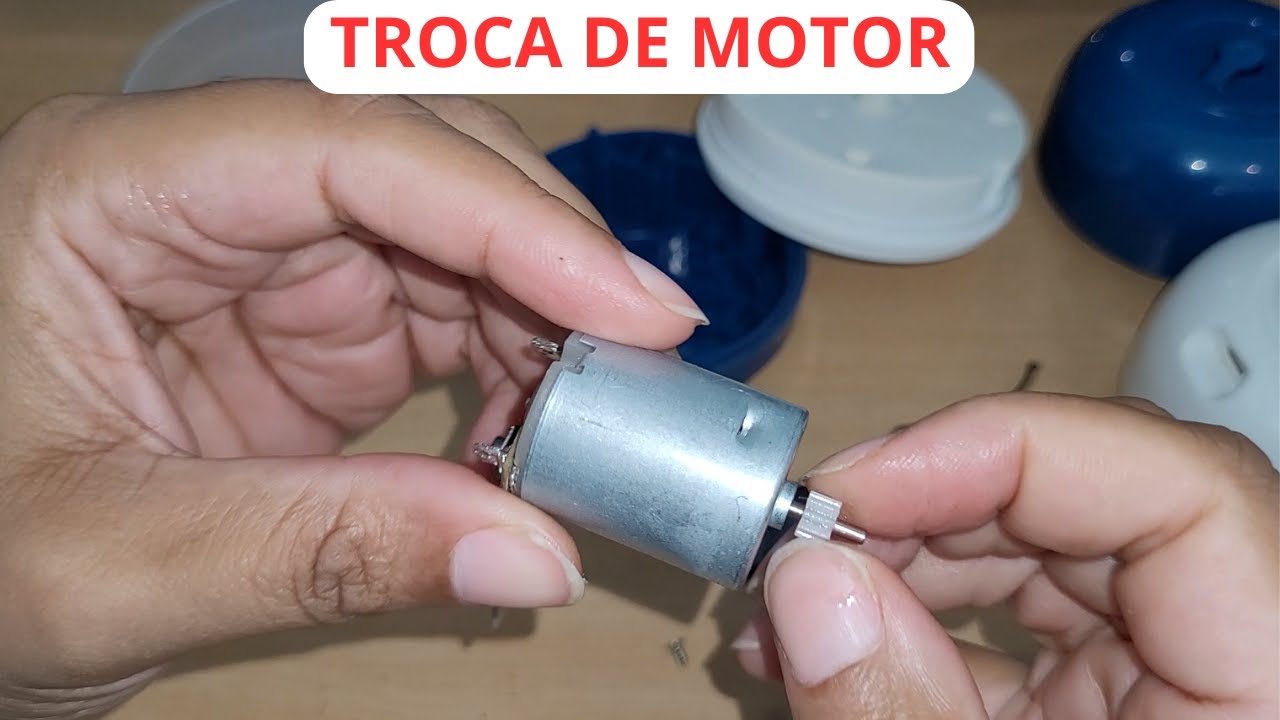 como trocar o motor do mini processador de alimentos elétrico