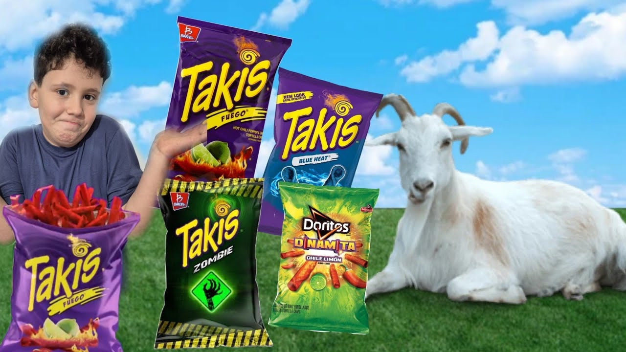 Mănânc TAKIS cu CAPRA din OHIO😱🐐